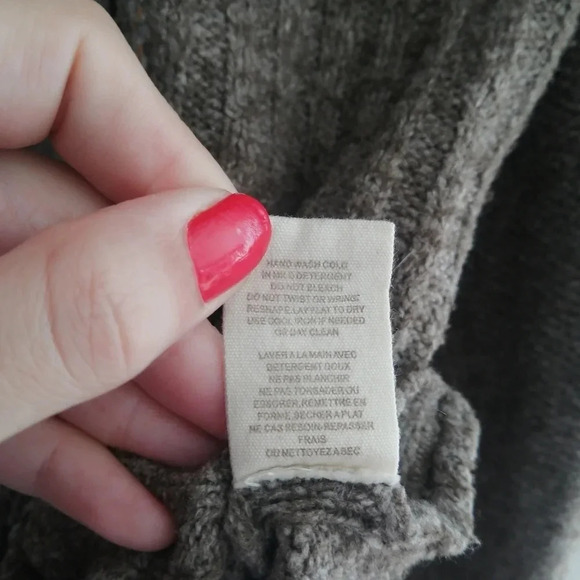 Free People Chenille Knit Double Breasted Cardigan Cuddle Bear Admiral Tan Small - Picture 14 of 16